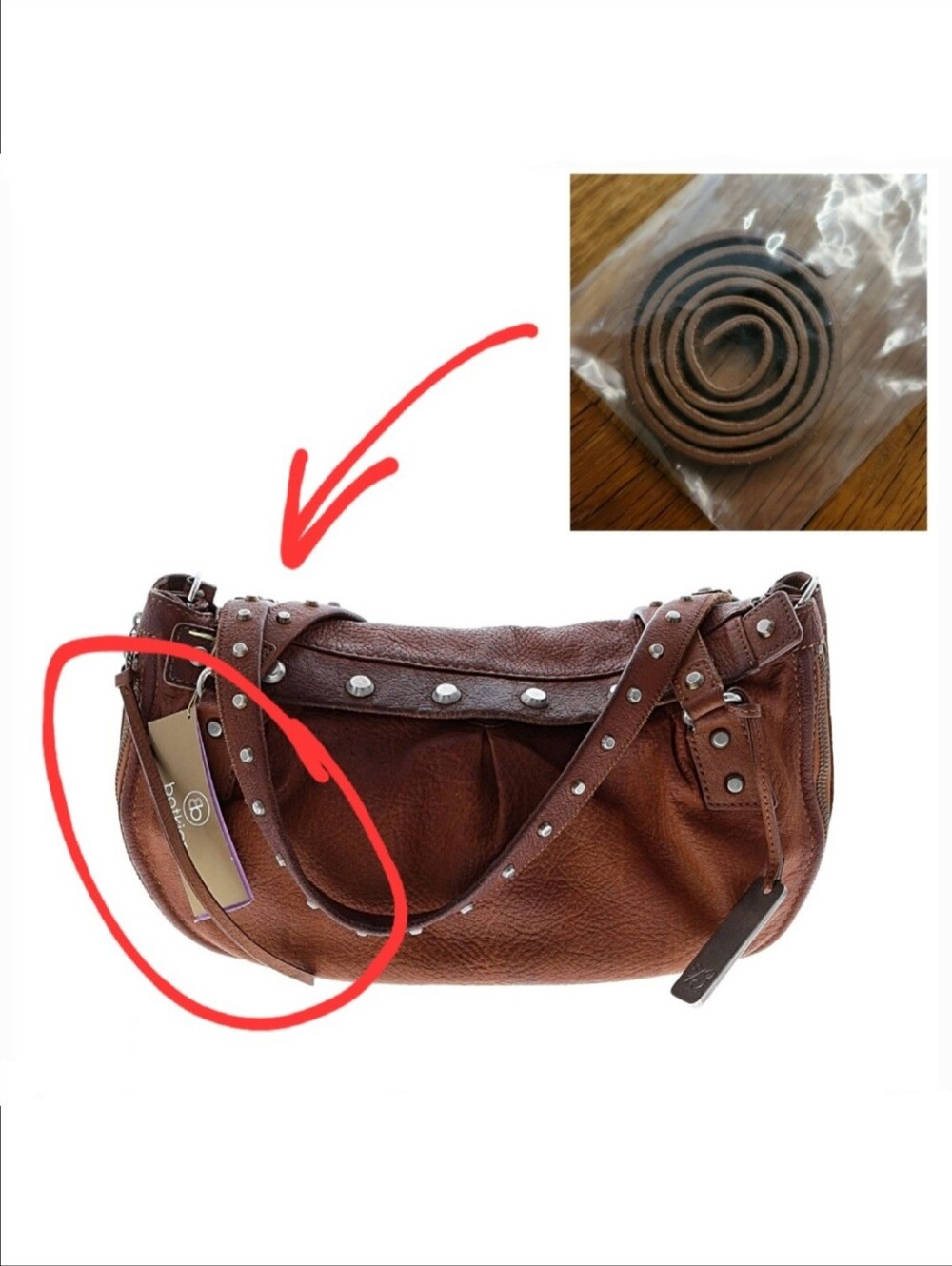 Botkier ✨ Genuine Leather Tassel / Zipper Pull still in original bag